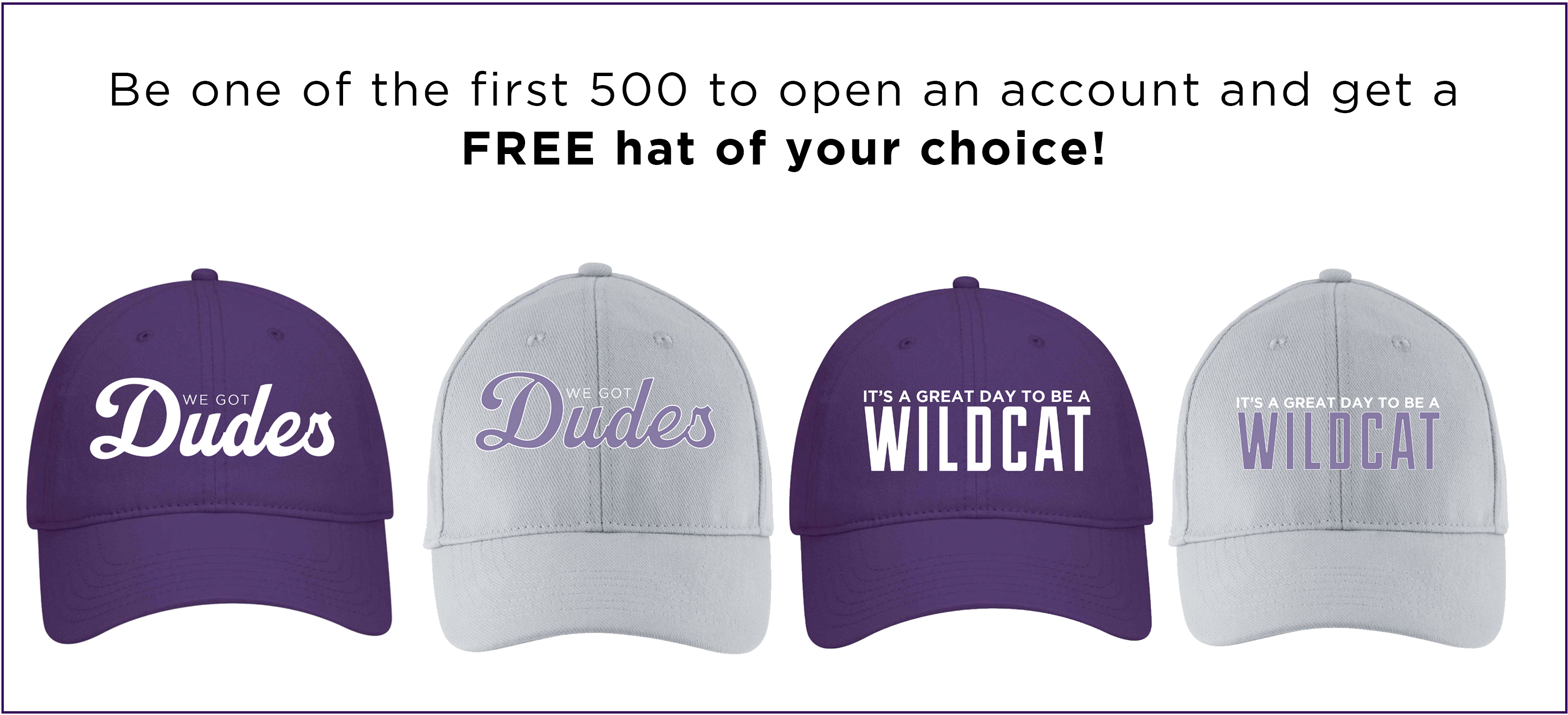 free hat for first 500 accounts